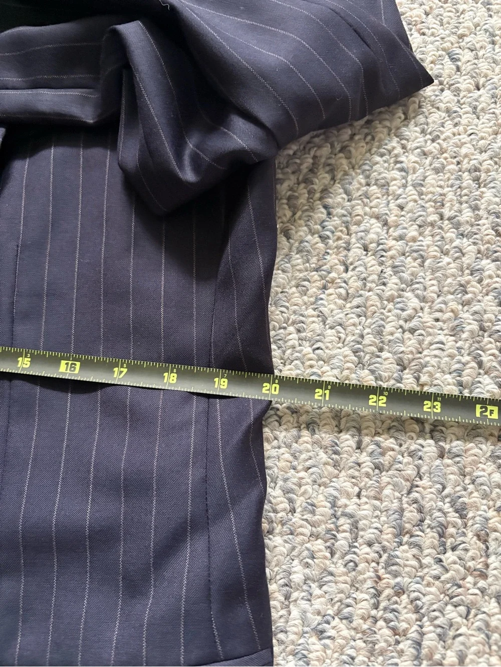 Brooks Brothers Navy Pinstripe Two-Button Sport Coat